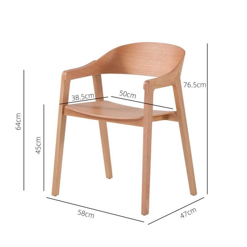 Moooi timber dining chair with arms – CASABONA
